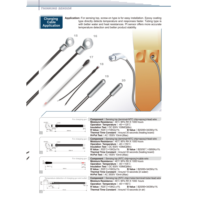 Temperature Sensor for Electric Vehicles Thinking Electronic