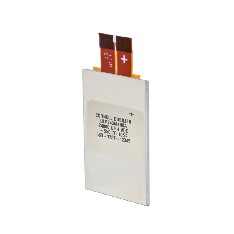 Ultra-Low Profile Aluminium Electrolytic Capacitors from Cornell Dubilier
