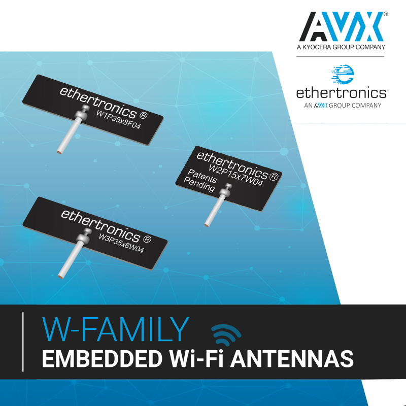 New Ultraminiature W Series Embedded Wi-Fi Antennas