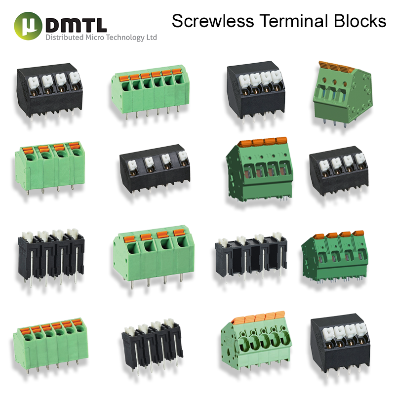 Screwless Terminal Blocks for PCBs